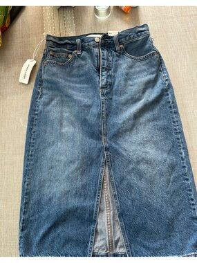 Denim Forum Women's Blue Denim Pencil Skirt